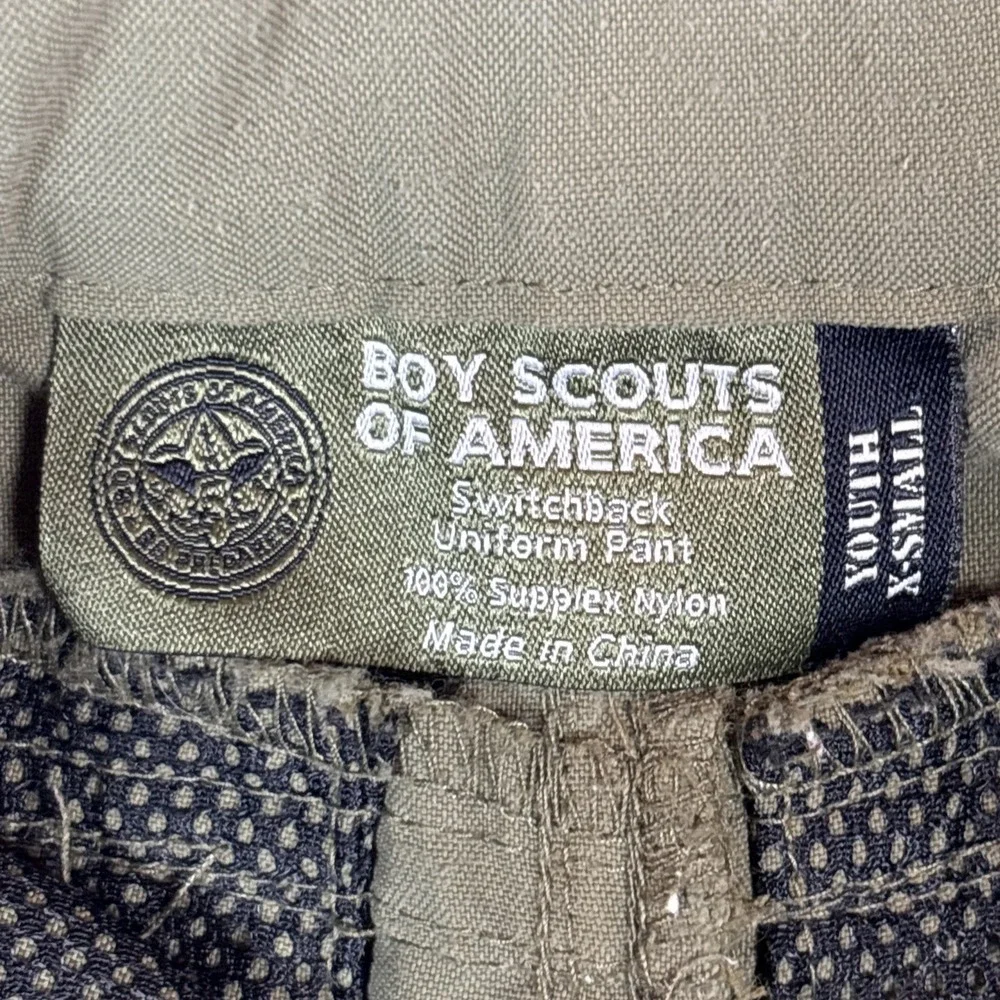 Boy Scouts of America Convertible Uniform Pants Youth Boys Size XS Green*Cargo